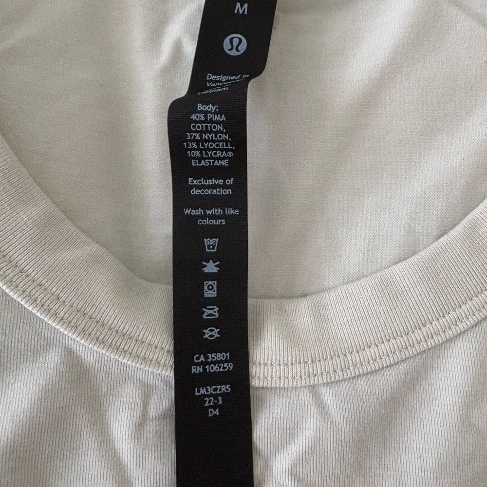 lululemon athletica Men's Long Sleeve Shirt in Cream - Picture 2 of 5